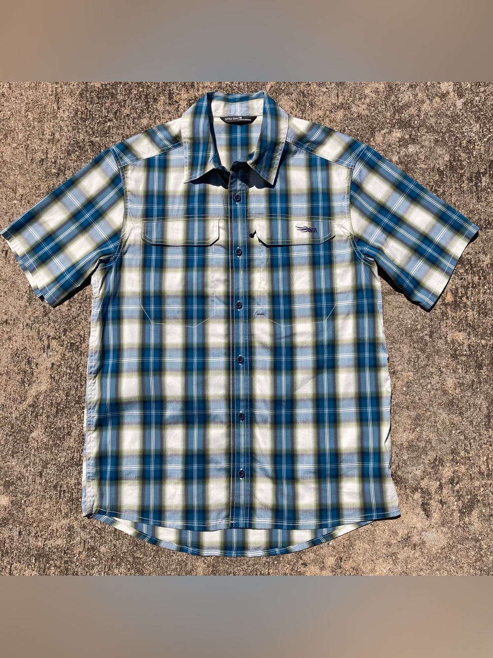 Sitka Gear Mens Medium Globetrotter Shirt Outdoor Performance Stretch Hiking